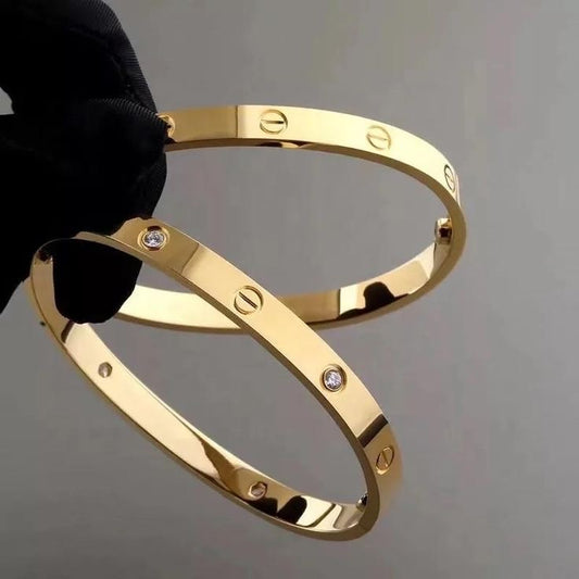 Titanium  gold stainless Love Bracelet