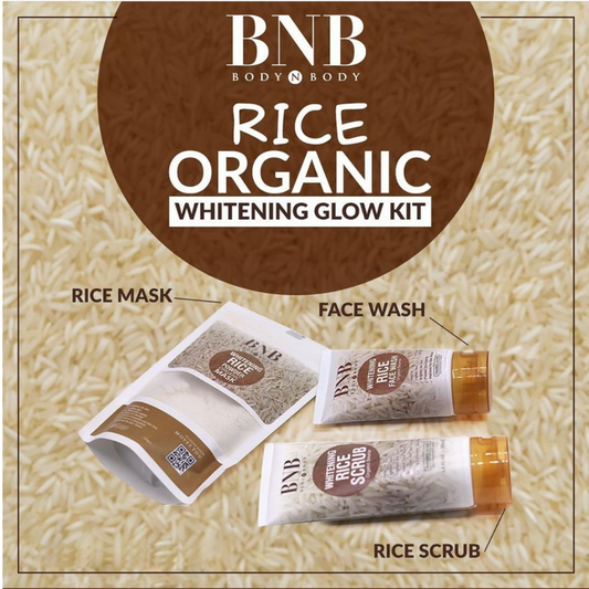 Rice Brightening Glow Kit BNB  3in1